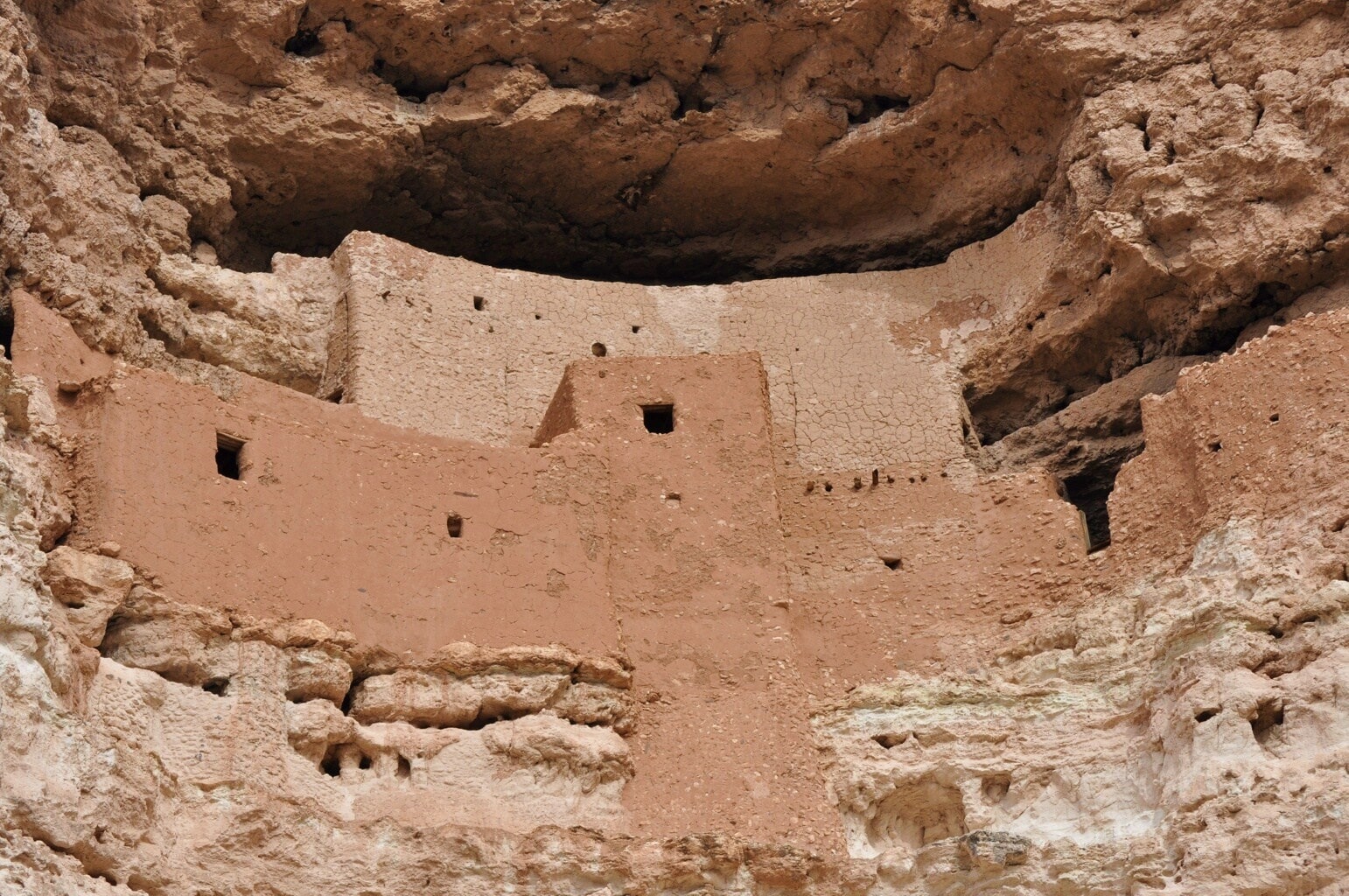 The Montezuma Castle cliff dwelling in Camp Verde, Arizona